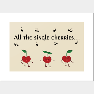 cherries dancing Posters and Art